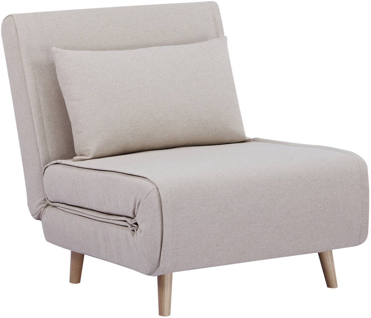 sweeek - Omvormbare fauteuil stof houten frame 1 zitplaats