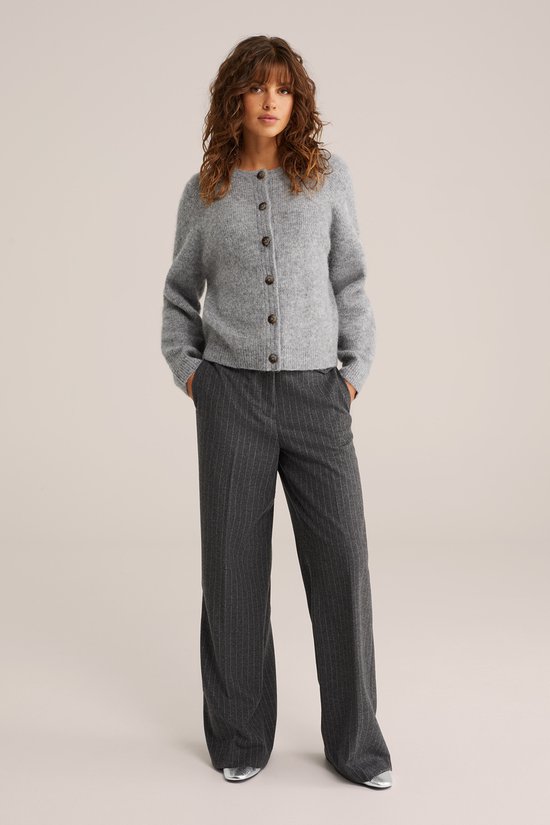 Pantalon large à fines rayures pour femme WE Fashion