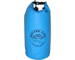 Rugged Life™ Dry Bag 20L - 100% Waterdicht - Rugzak & Schoudertas - Voor Kajak, Boot, Sporten - Waterproof Dry Bag - Opbergzak - Outdoor Tas – Rugtas - Strandtas - Blauw