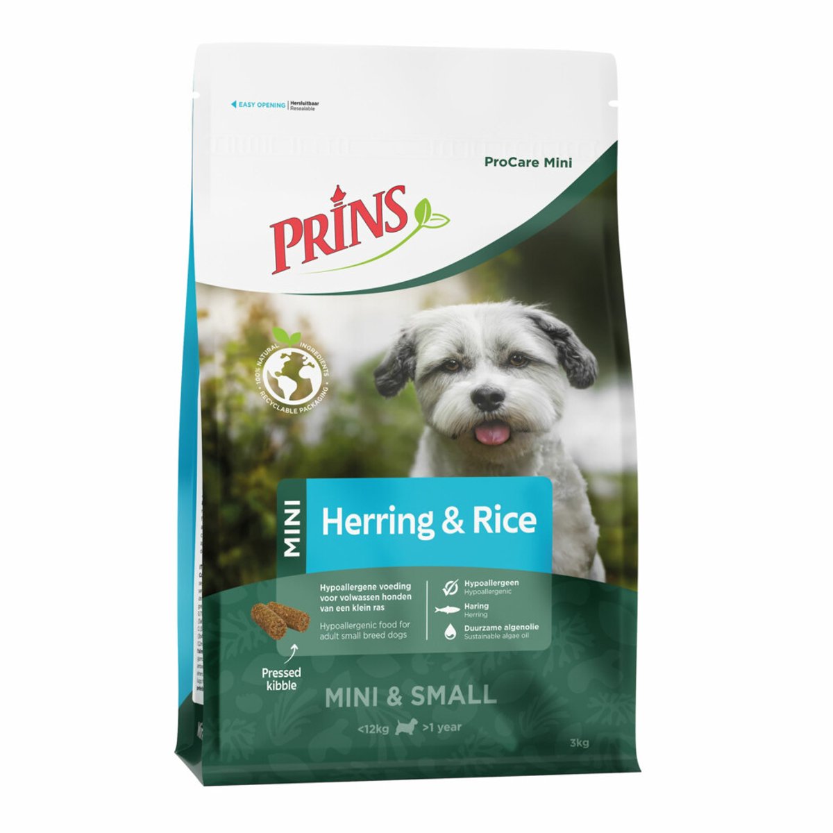 Prins - ProCare - Hypoallergeen Mini Haring & Rijst - Hondenvoer - 3 x 3kg