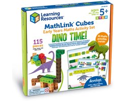 Learning Resources MathLink® Cubes Early Maths Activity Set - Dino Time - 5+