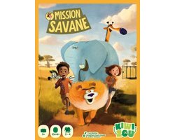 Mission Savane - Geronimo Games - Kiwizou - Kinderspel - vanaf 5 jaar oud - van 1 tot 4 spelers