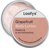 Loofys Body Lotion Grapefruit – Natuurlijke & Hydraterende Bodylotion – Plasticvrij, Vegan & Duurzaam – Herbruikbaar Blikje – 150g