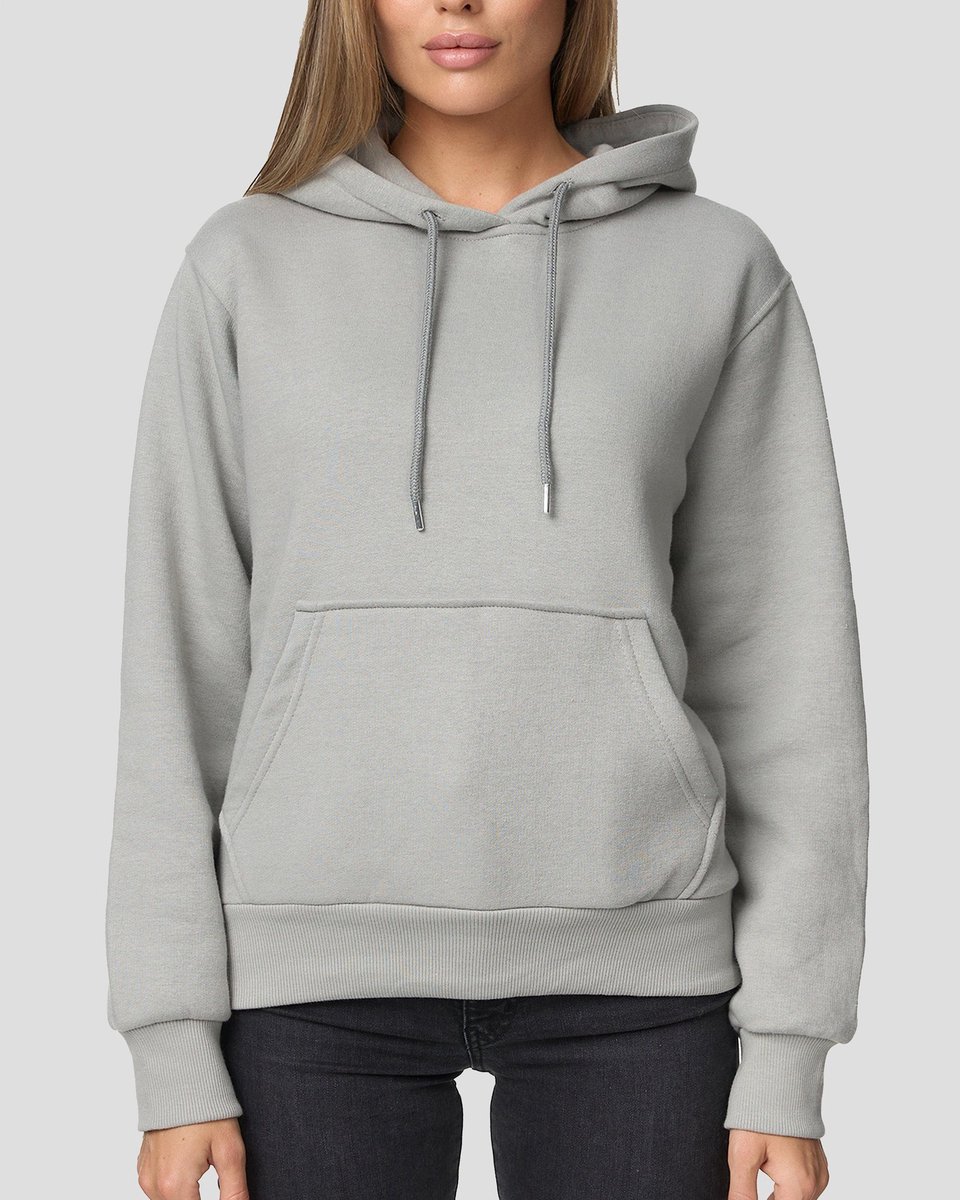 Smith & Solo Hoodie Dames - Sweatshirt Dames Met Capuchon - Katoen - Grijs M