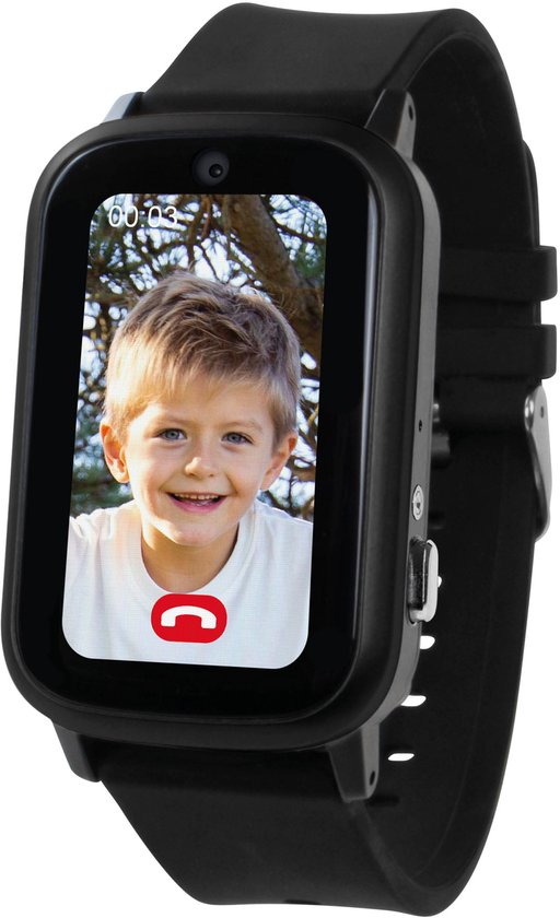 One2track Connect UP zwart | GPS horloge voor kinderen | Bekijk de locatie van je kind. Stel veilige zones in. En videobellen met de leukste smartwatch voor kinderen