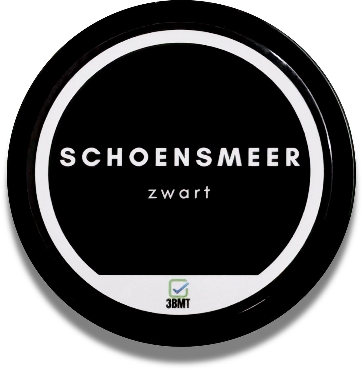 Schoensmeer Zwart – Schoenpoets voor Zwarte Leren Schoenen – 50 ml – 3BMT®