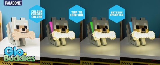 Paladone - GloBuddies - Minecraft - Wolf lamp van Paladone — afbeelding 3