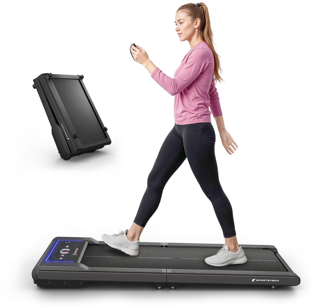 Sportstech - loopband - sWalk Fold - 4 geïnstalleerde programma's - 7 kleuren LED's
