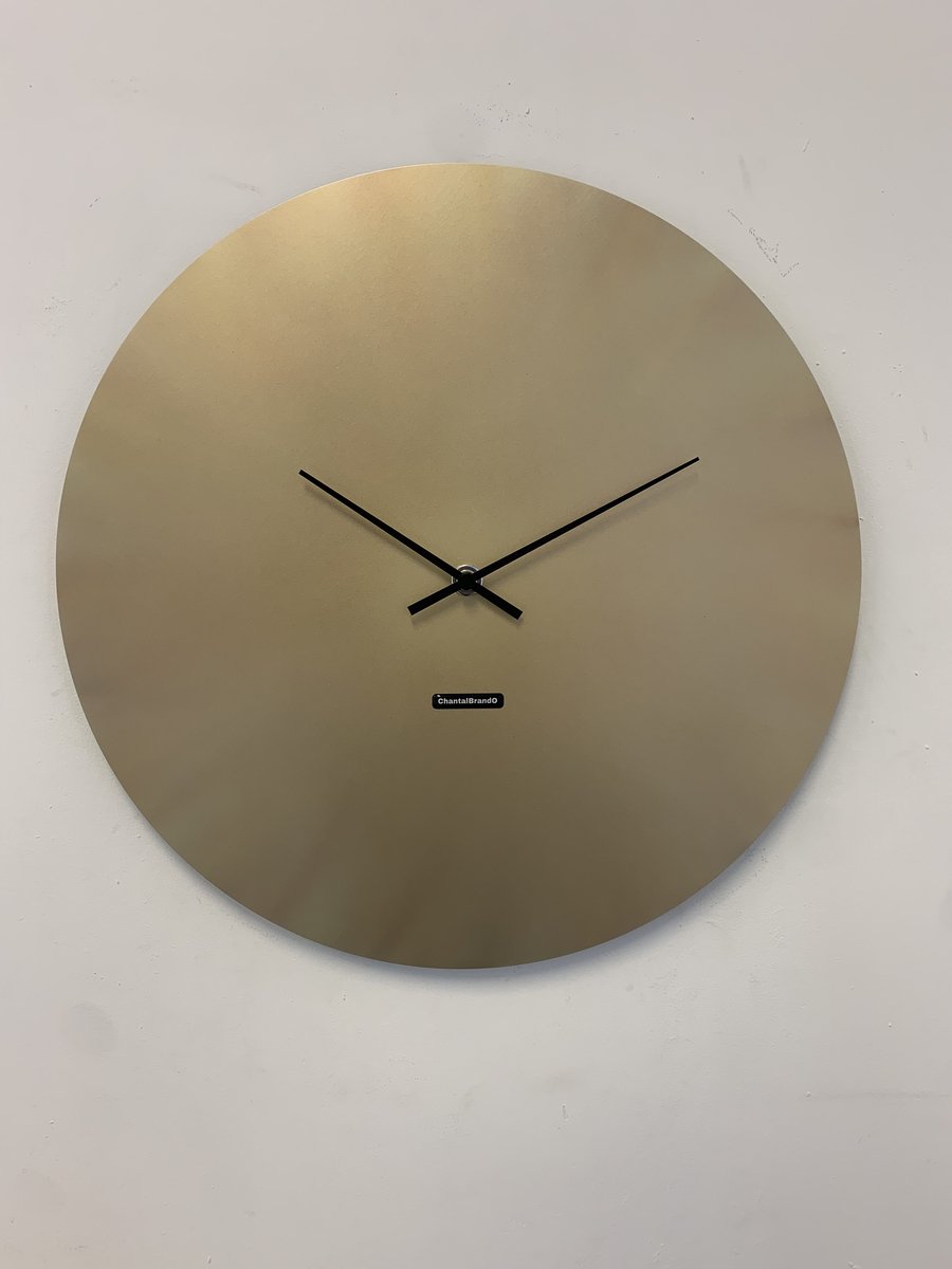 MOSACLOCK COPPER LABEL 50 Wandklok Modern Industrieel Design in koper kleur