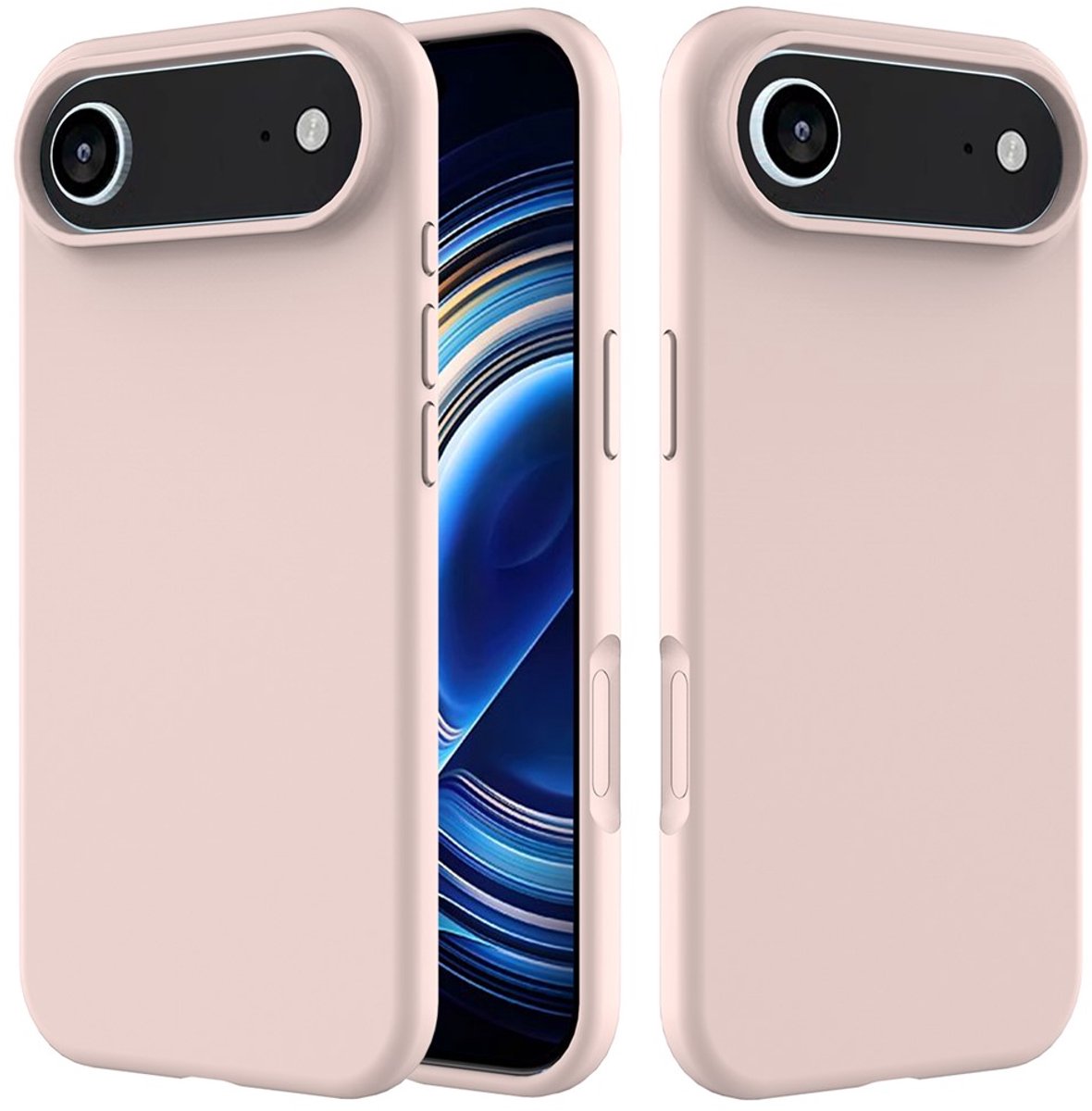 Shockproof Backcover - Liquid Silicone Soft Hoesje - Geschikt voor: iPhone Air - Roze