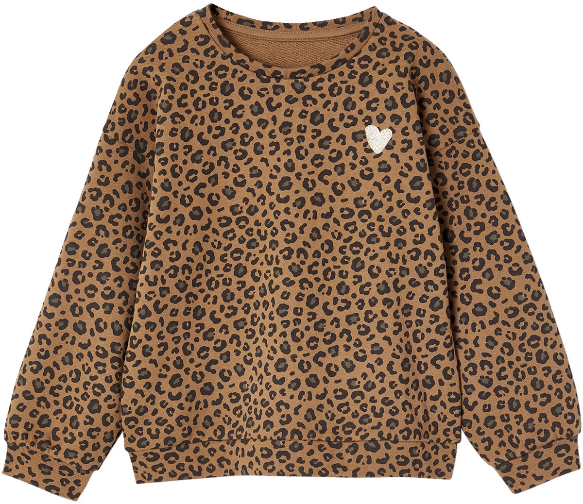 Envie de fraise Meisjessweater met luipaardprint capsulecollectie moeder-dochter ENVIE DE FRAISE