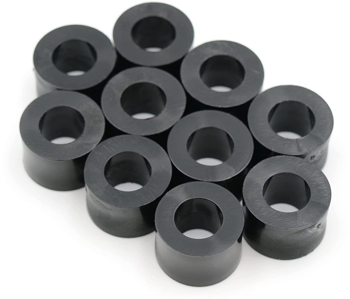 Afstandshulzen sluitringen L 7 mm - Ã˜ 10/5 mm - M5 - HD-polyethyleen - 10 stuks