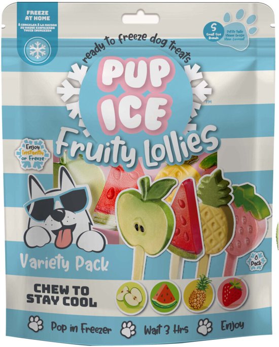 Hondenijs Voordeelpak Fruit Lollie - 8 stuks
