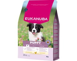 Eukanuba Hondenvoer Droog Life Care Dog Puppy Medium Kip - 3 x 3 kg - Voordeelverpakking