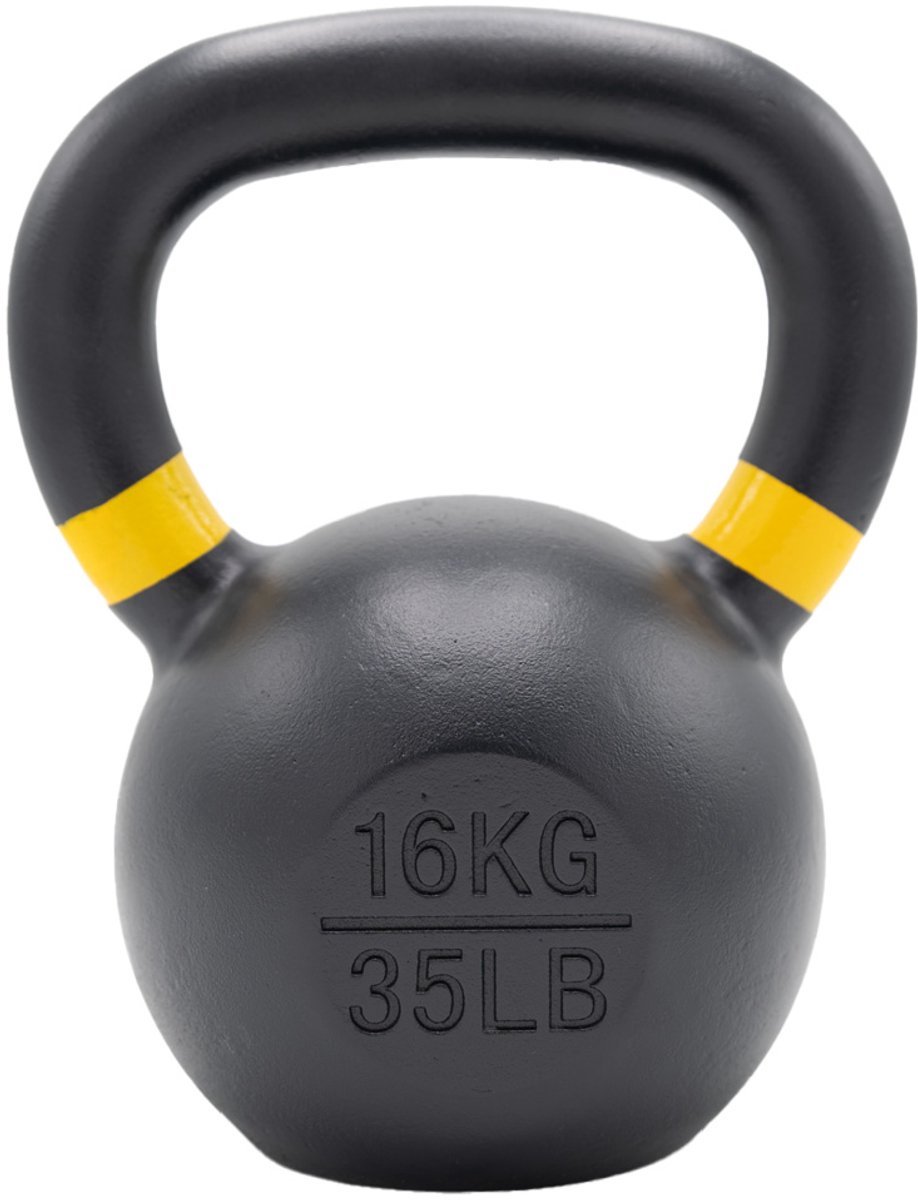 Gietijzeren Kettlebell 16KG - DumbbellDump.nl
