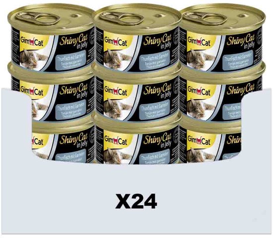 Shinycat Tonijn/Garn Kattenvoer - 70 gr - 24 stuks