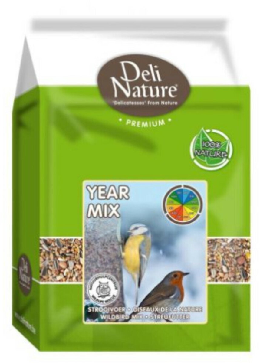 Deli Nature Strooivoer Year Mix - 4 x 4 kg - Voordeelverpakking