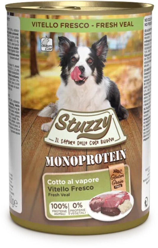 Stuzzy Blik Adult  Kalfsvlees - Hondenvoer - 6 x 400 g