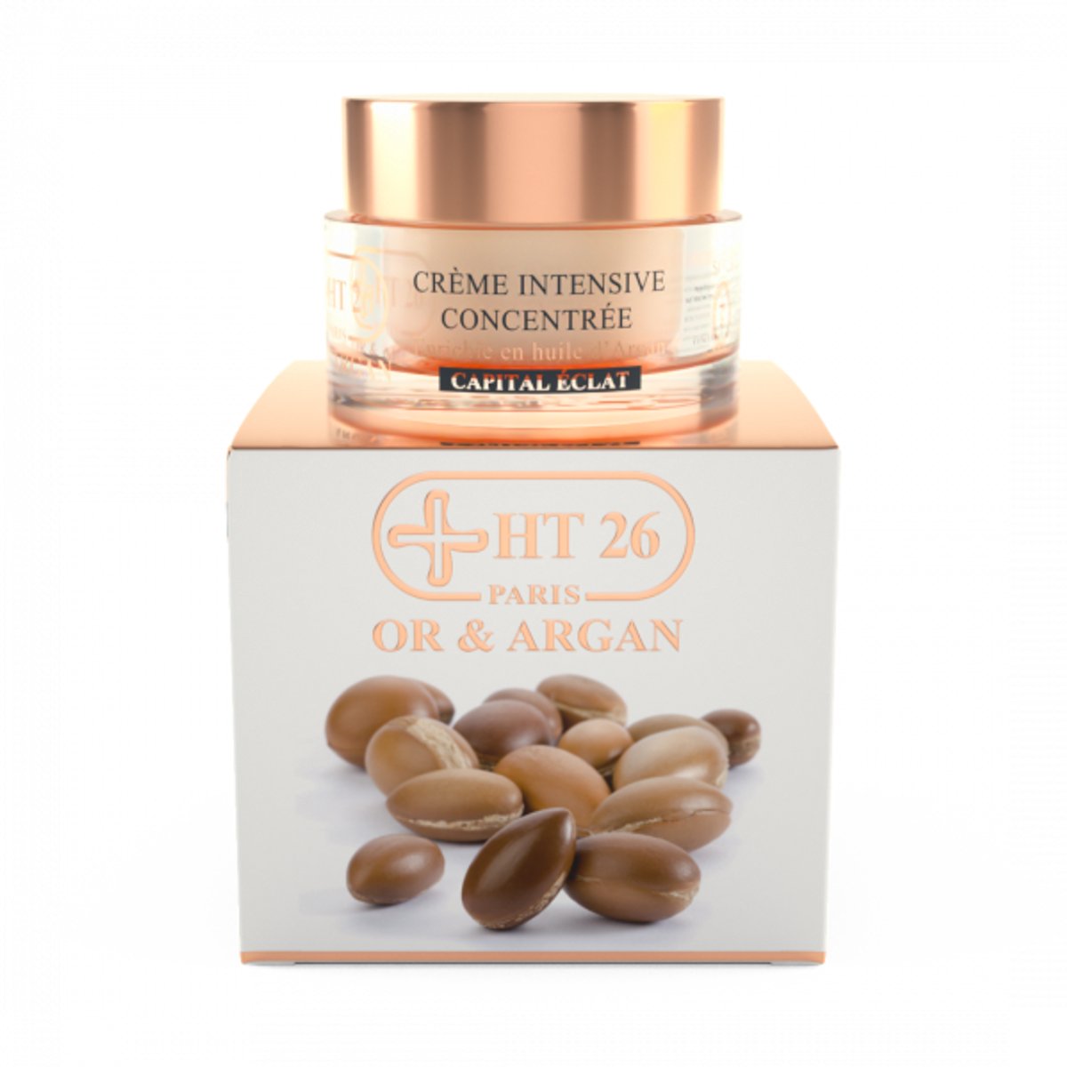 HT26 – 50 ml Intensive Concentrée Argan Crème – Anti-Pigment Nachtcrème voor Donkere en Gemengde Huid – Verheldert Donkere Vlekken – Herstelt en Verzorgt – Voor Een Egalere, Stralende Teint