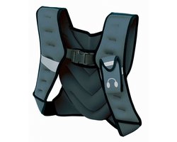 Tunturi Gewichstvest - Gewichtvest - Weight Vest - Gewichtsvest Hardlopen - Verstelbaar - 5kg - Grijs