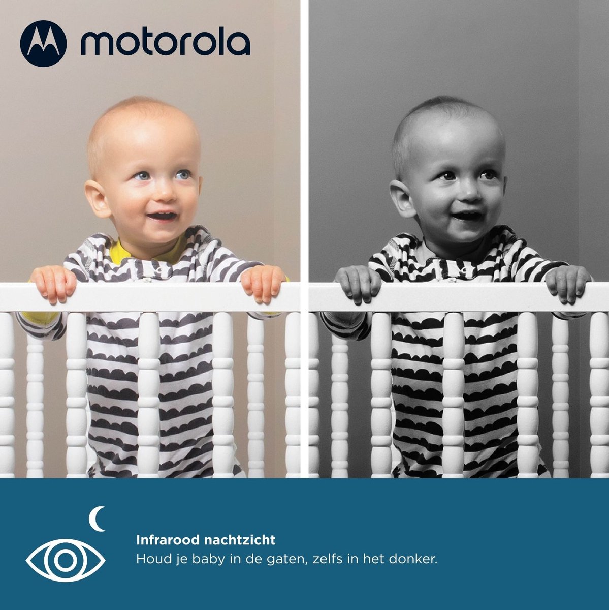 Motorola Nursery VM 483 - Babyfoon Video Baby monitor - 2.8 inch Ouder Unit thumbnail 4