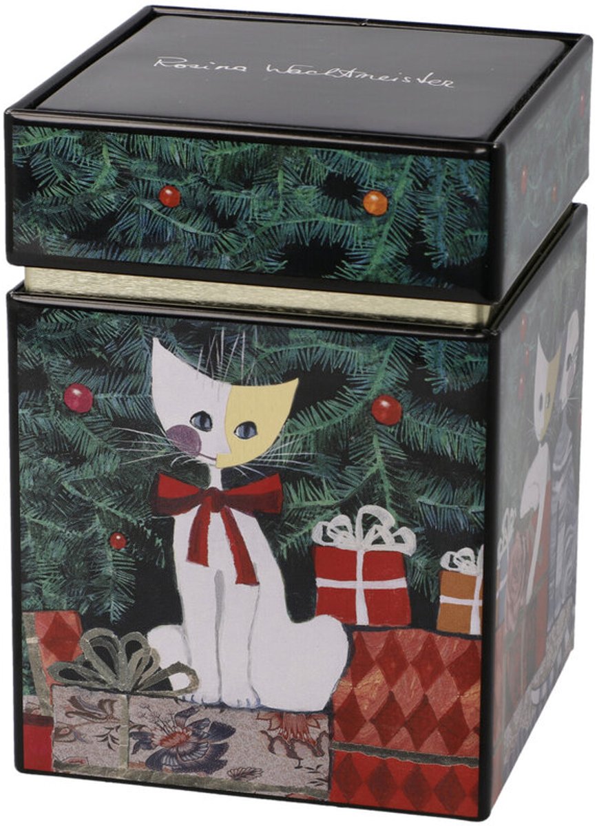 Goebel - Rosina Wachtmeister | Theedoos Buon Natale | Bewaardoos - 11cm - Artis Orbis - 4 stuks