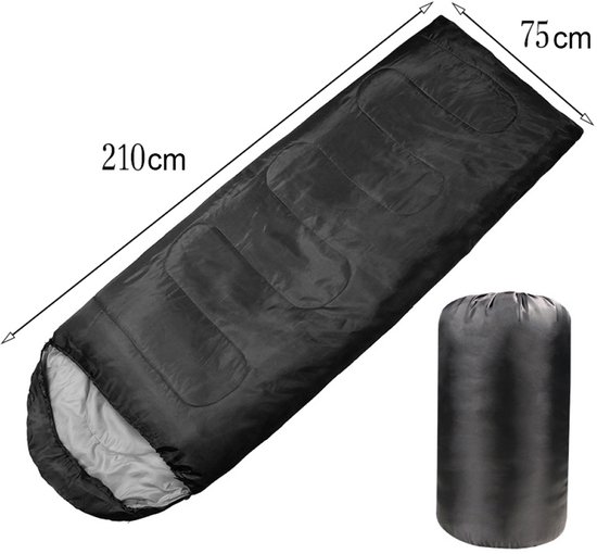 "Slaapzak - 220 x 80 cm - 1 kg slaapzak voor volwassenen - 2-in-1 functionele dekenslaapzak - warm en ademend voor zomer - herfst en lente. Klein pakformaat - ultralicht voor kamperen en reizen (800 g). " — afbeelding 4