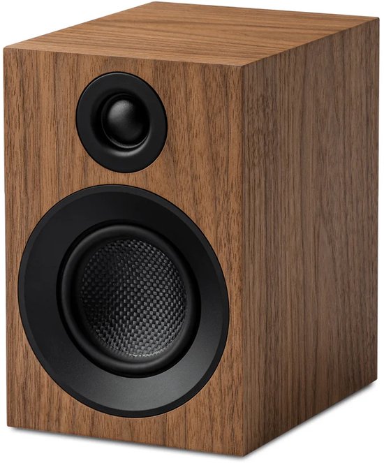 Pro-Ject Speaker Box 3E Carbon Boekenplank Speakers - High-End Geluid - Carbon Afwerking - 2-Weg - Walnoot van Merkloos — afbeelding 3
