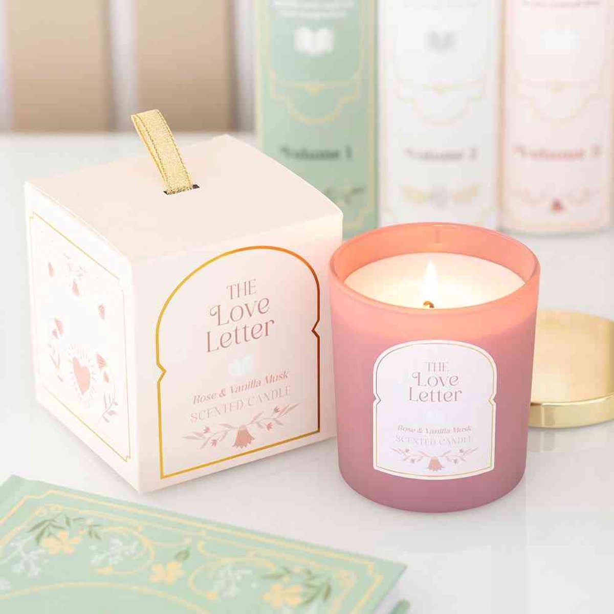 Something Different The Love Letter Rose & Vanilla Musk Geurkaars - Multicolours