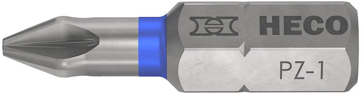 Heco - Drive-Bits - Pozidrive 1 - 25mm Blister verpakking 2 stuks