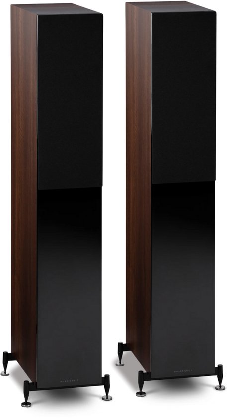 Wharfedale Diamond 12.4 Vloerstaande Speakers - Hifi Stereo Set - Passieve Speakers - 2,5-Weg Luidsprekers - Walnoot