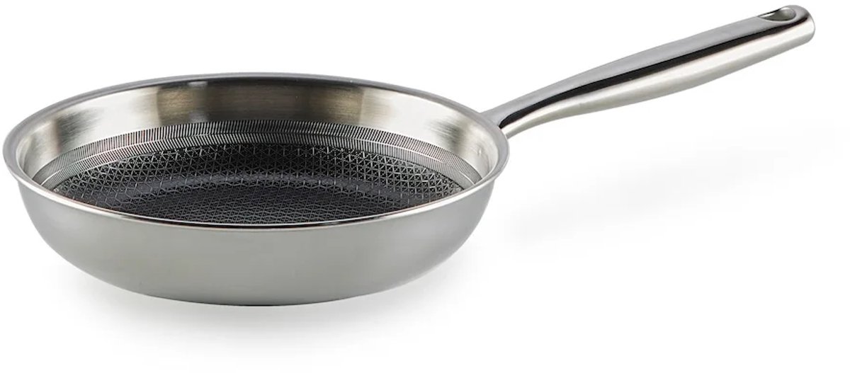 Habonne hybrid RVS triply koekenpan PFAS vrij - 20cm