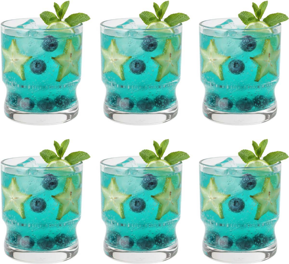Betrahan Drinkglazen - Set van 6 - 300ML - Frisdrankglazen - Waterglazen - Glazen