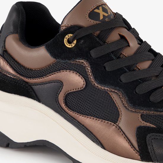 Baskets femme XX By Mexx noir marron - Pointure 37 - Semelle amovible