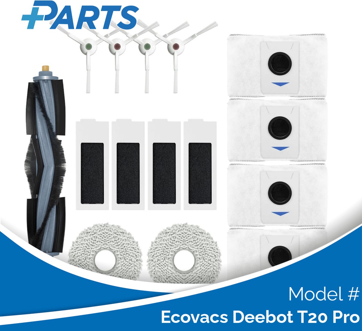 Ecovacs Deebot T20 Pro Onderhoudsset (Plus.Parts® alternatief voor DKT010095)