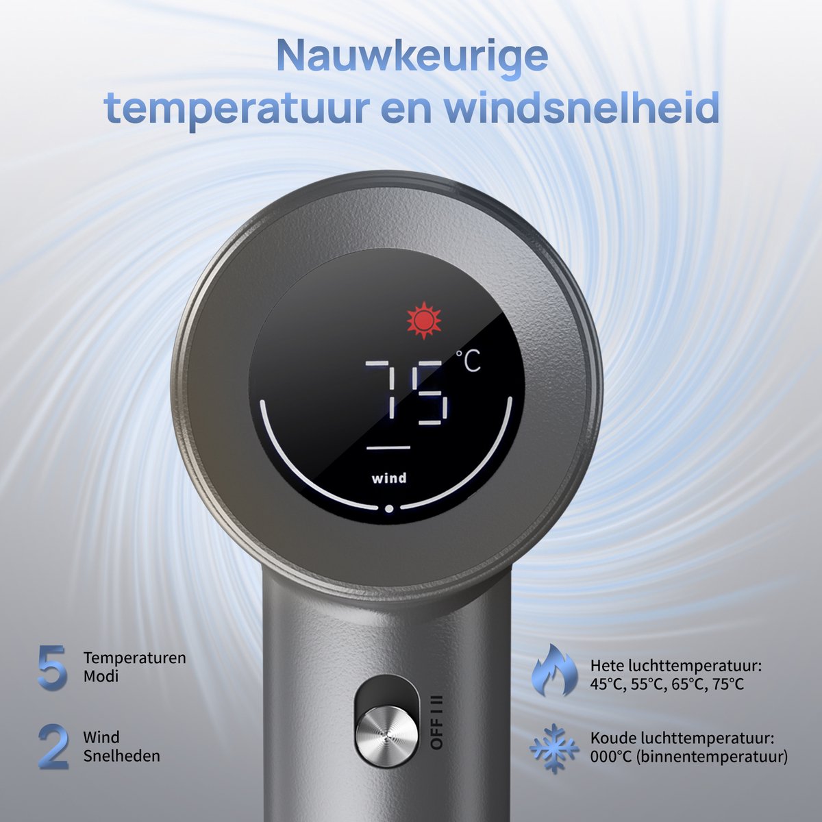 MANKIW High-Speed Haardroger met Ionentechnologie - afbeelding 3