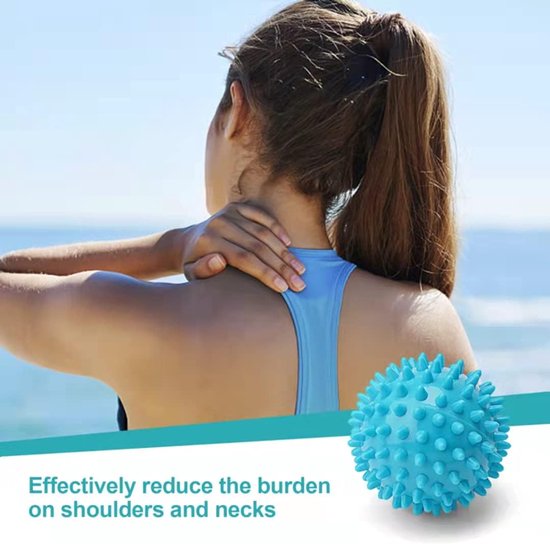 Voetmassage roller tip bal verlicht fasciitis plantar, verschillende hardheid triggers punt spierroller voet, achterbeen, palm ontspannen van Hoxiguo — afbeelding 2