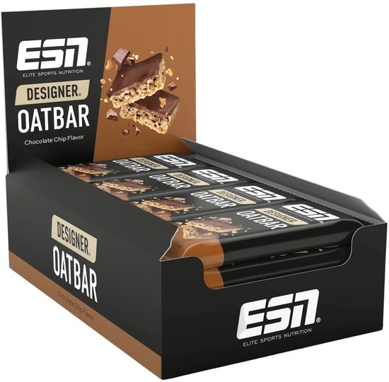 ESN Designer Oatbar - Chocoladechip Haverreep - Met Haver, Chocolade, Eiwitten & Complexe Koolhydraten - Energie & Spierherstel - 100g — afbeelding 4