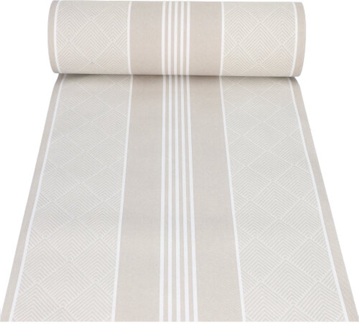 Tafellopers, stofkarakter, PV-Tissue Mix "ROYAL Collection" 24 m x 40 cm champagne "Elegance"