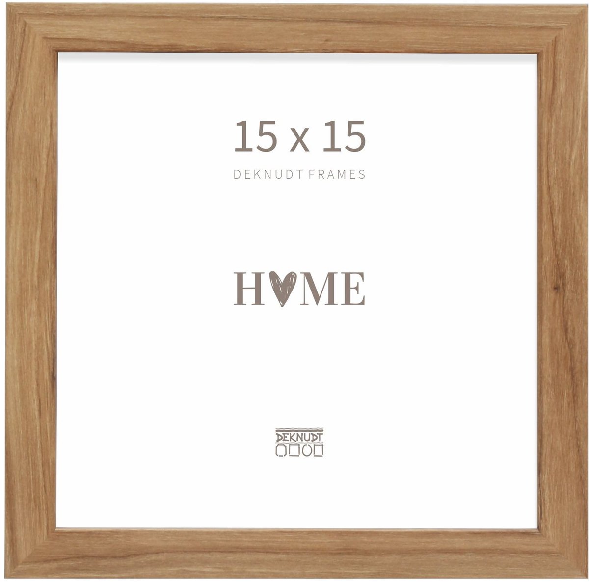 Deknudt Frames fotolijst - S45SH2 - houtkleur - fotomaat: 15x15 cm donker bruin