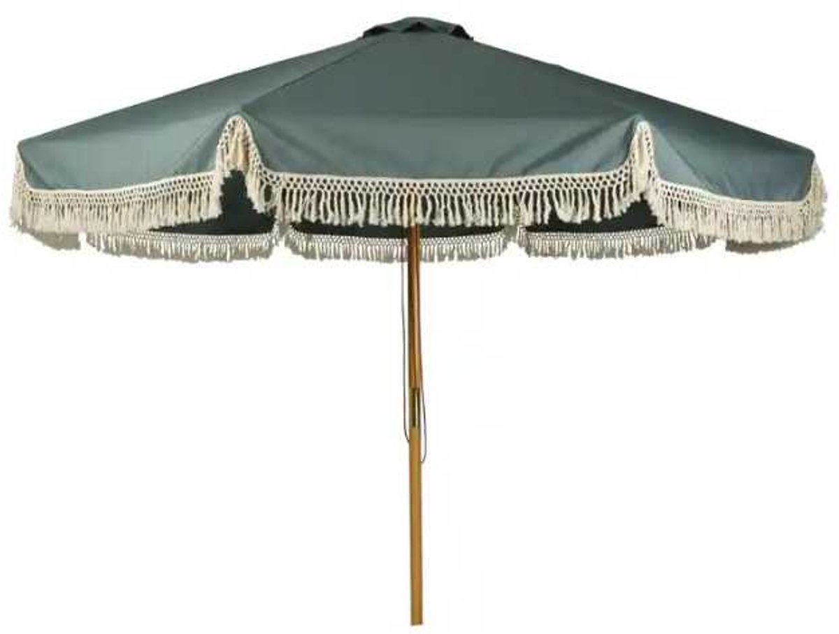 Casa Parasol - Balkonparasol - Volantes - Ø 300 x 260cm - kaki