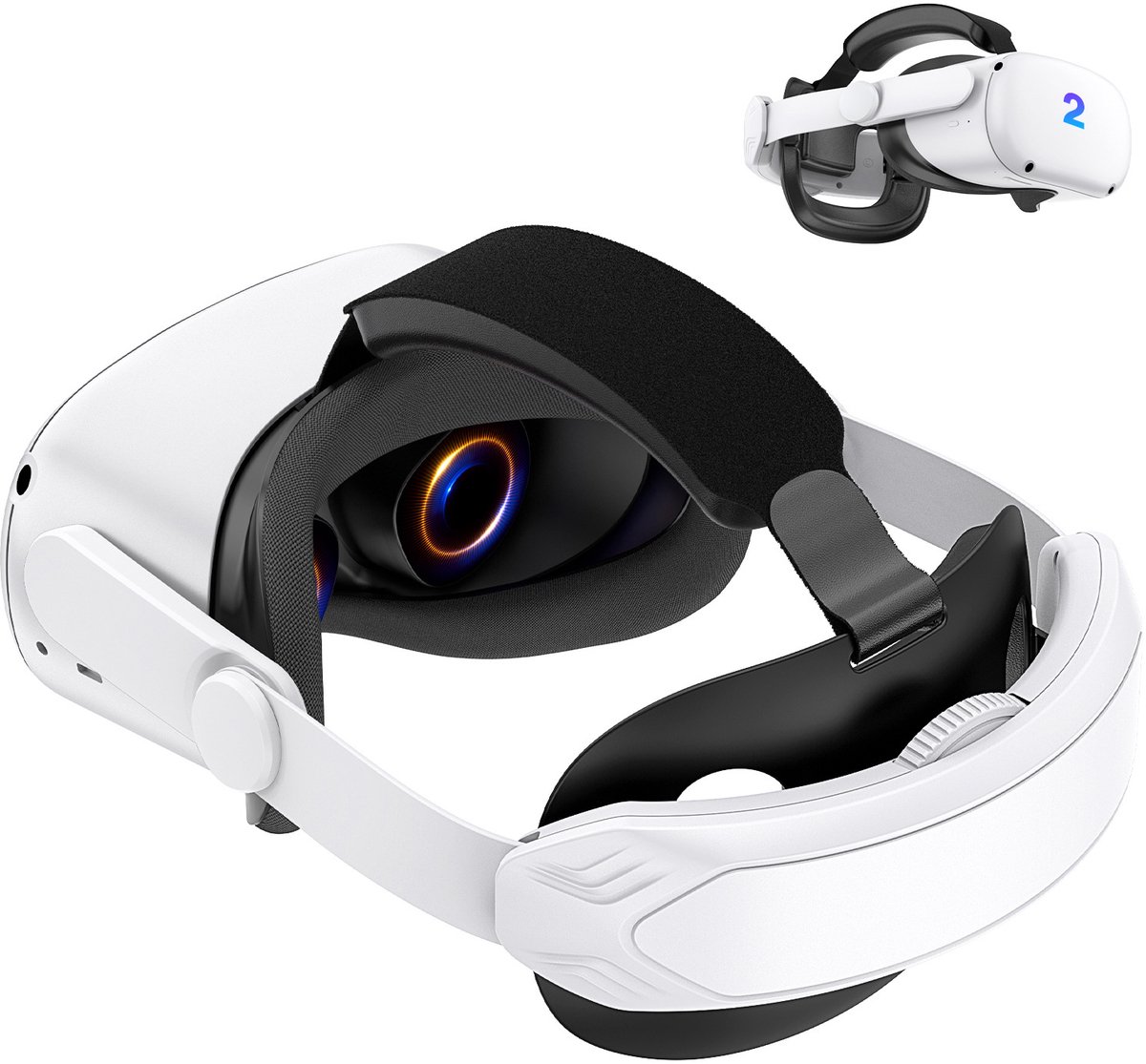 Geschikt voorMeta/Oculus Quest 2 comfortabele hoofdband VR smart accessoires thumbnail 3