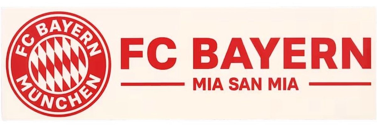 FC Bayern München-sticker voor de achterruit 'Mia san mia' 54120