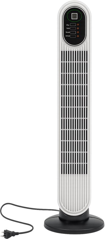 Ventilator -Slank ontwerp - Torenventilator met afstandsbediening - Oscillatiefunctie -Ionisatorfunctie - digitaal scherm - afstandsbediening - thermostaat
