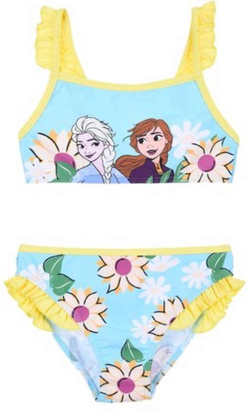 Disney Frozen Bikini - Anna en Elsa - Turquoise - Maat 116
