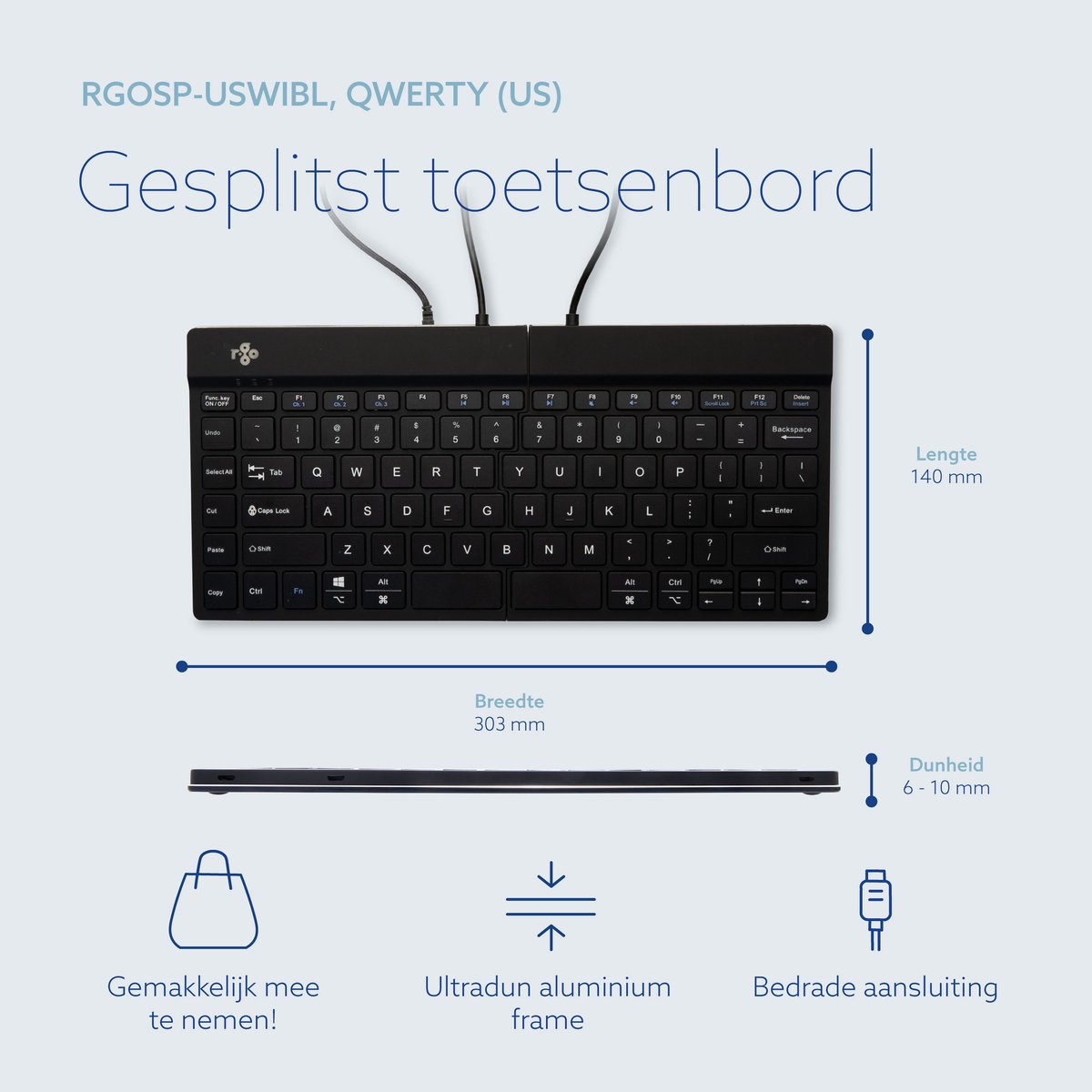 R-Go Split - Ergonomisch Toetsenbord thumbnail 6