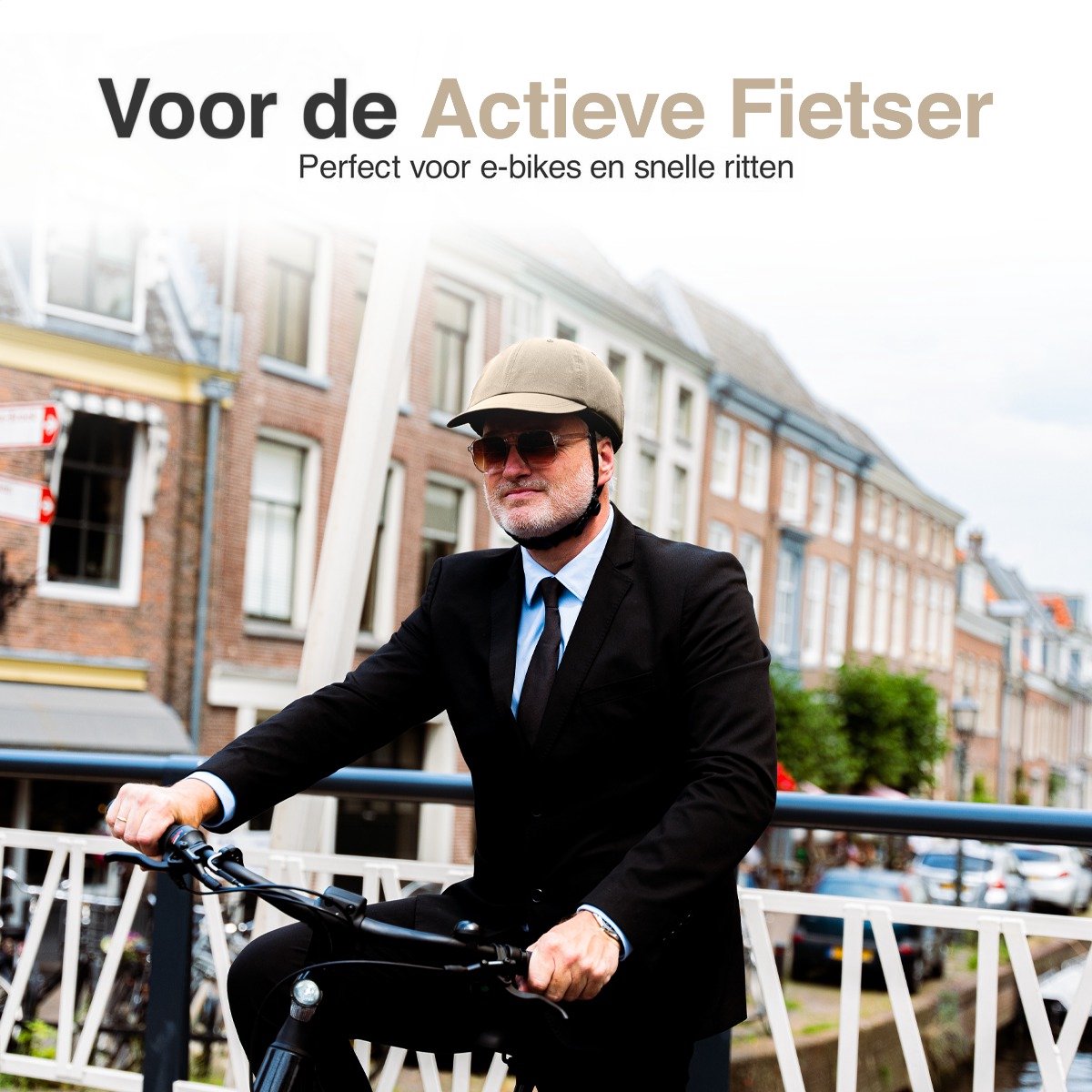 HelmHaven® Fietshelm - Elektrische fiets - Mannen & vrouwen - Volwassenen - Dames fietshelmen - Ebike - Fatbikes - Crème M – foto 3