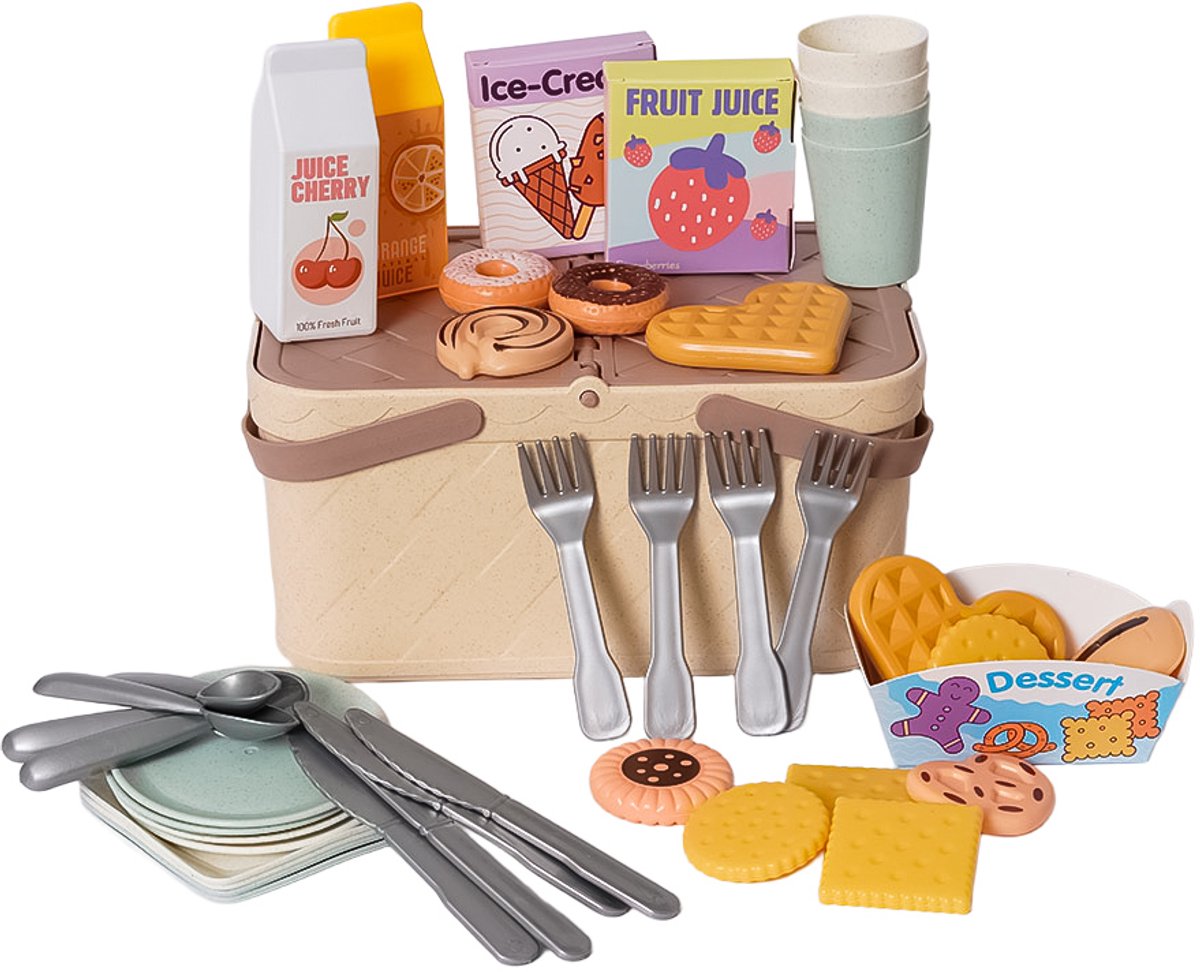 Speelgoedtopdeals - BIOplastic Picknickset - 46-delig – Educatief Speelgoed