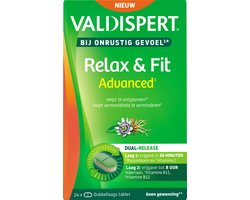 Valdispert Relax & Fit Advanced - Passiebloem en Valeriaan helpen te ontspannen bij een onrustig gevoel* - Dual release technologie - Voor volwassenen - Geen gewenning - 24 tabletten