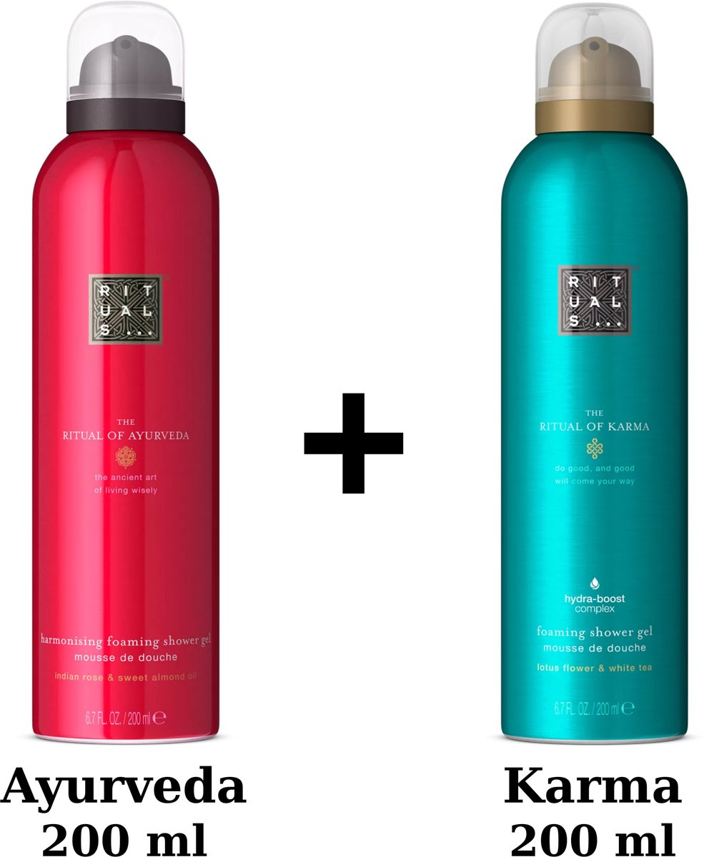 Rituals - Duo Set - Ayurveda Shower Gel 200 ml + Karma Shower Gel 200 ml - Douchegels - Doucheschuim